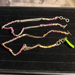 Vera Bradley Wrap Around Bracelets or Necklace - one gold / one silver
